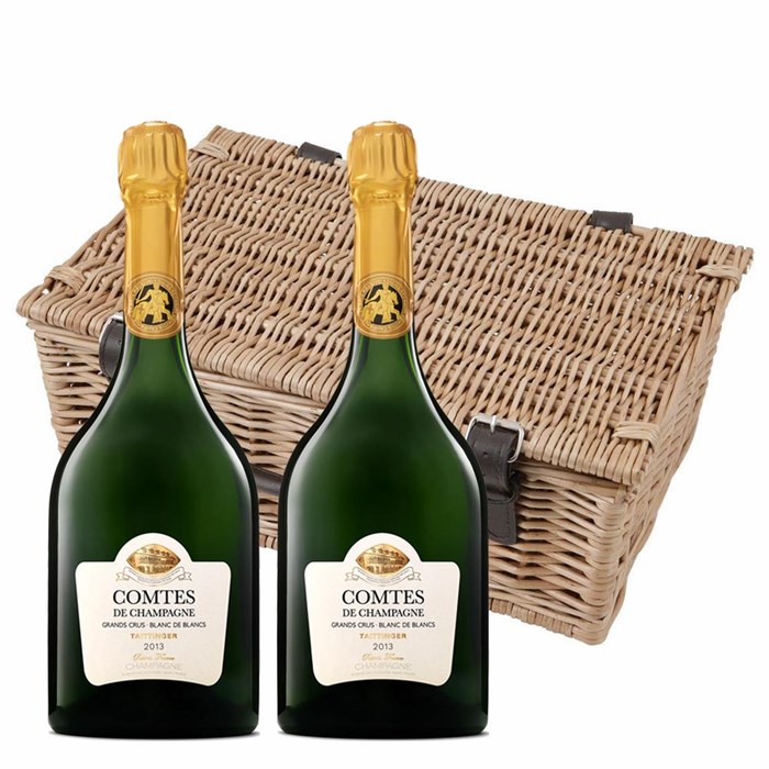 View Taittinger Comtes de Grand Crus Champagne 2013 75cl Twin Hamper (2x75cl)