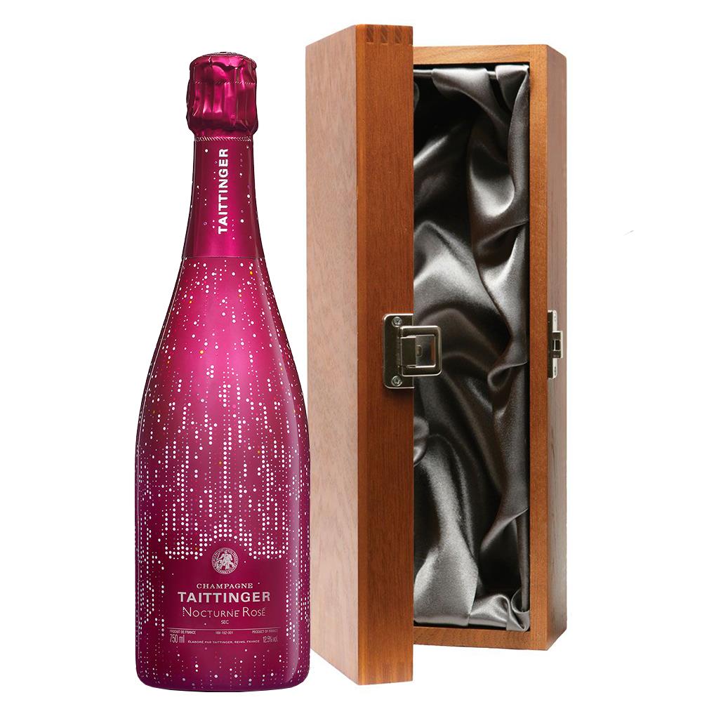 Taittinger Nocturne Rose City Lights Champagne 75cl in Luxury Gift Box, Buy online for nationwide delivery