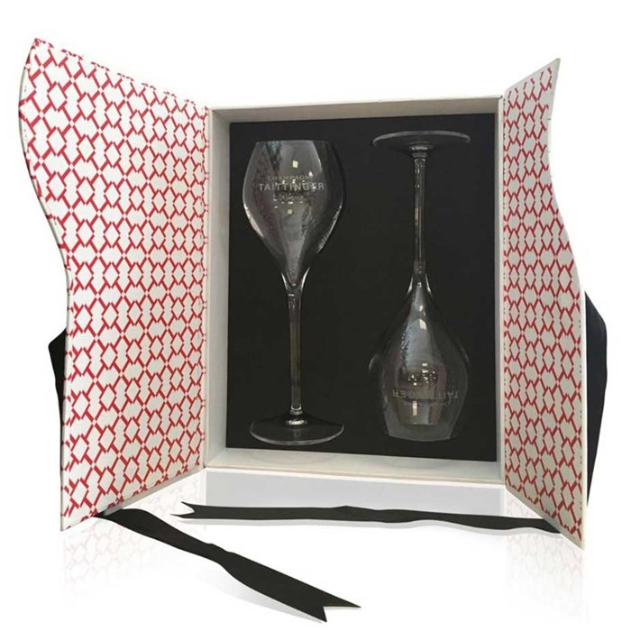 View Taittinger Set Of 2 Premium Champagne Flutes Gift Box