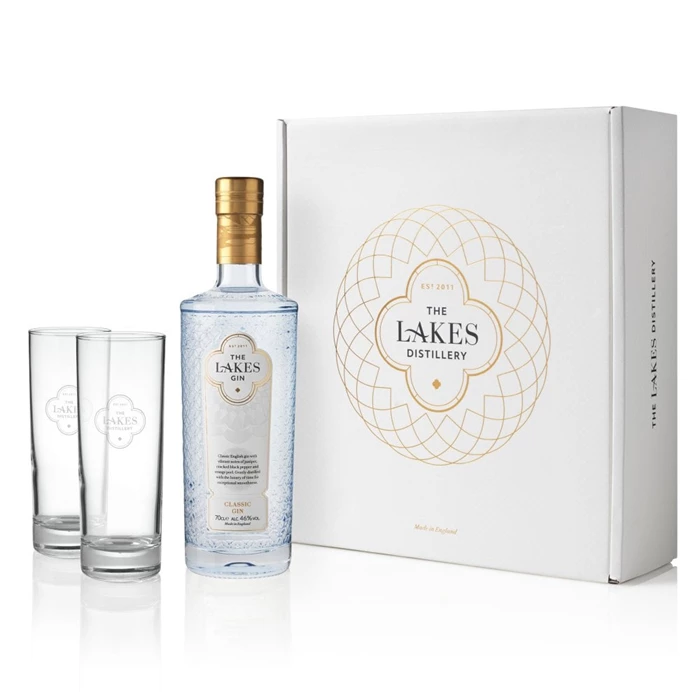View The Lakes Gin Gift Pack with Glasses
