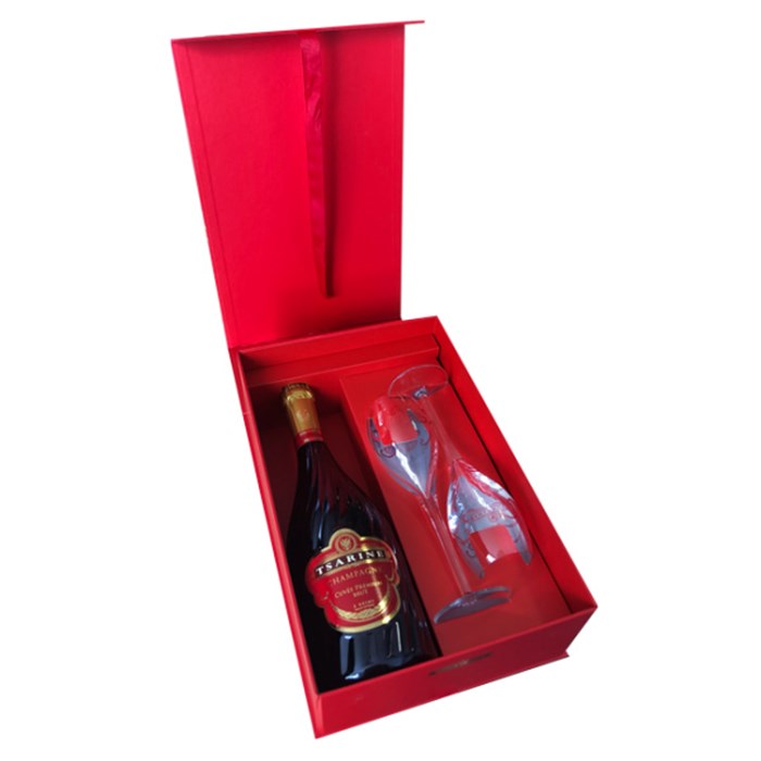 View Tsarine Brut Champagne Gift Box with 2 Glasses (75cl)