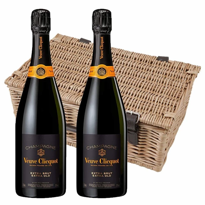 View Veuve Clicquot Extra Brut Extra Old Champagne 75cl Twin Hamper (2x75cl)