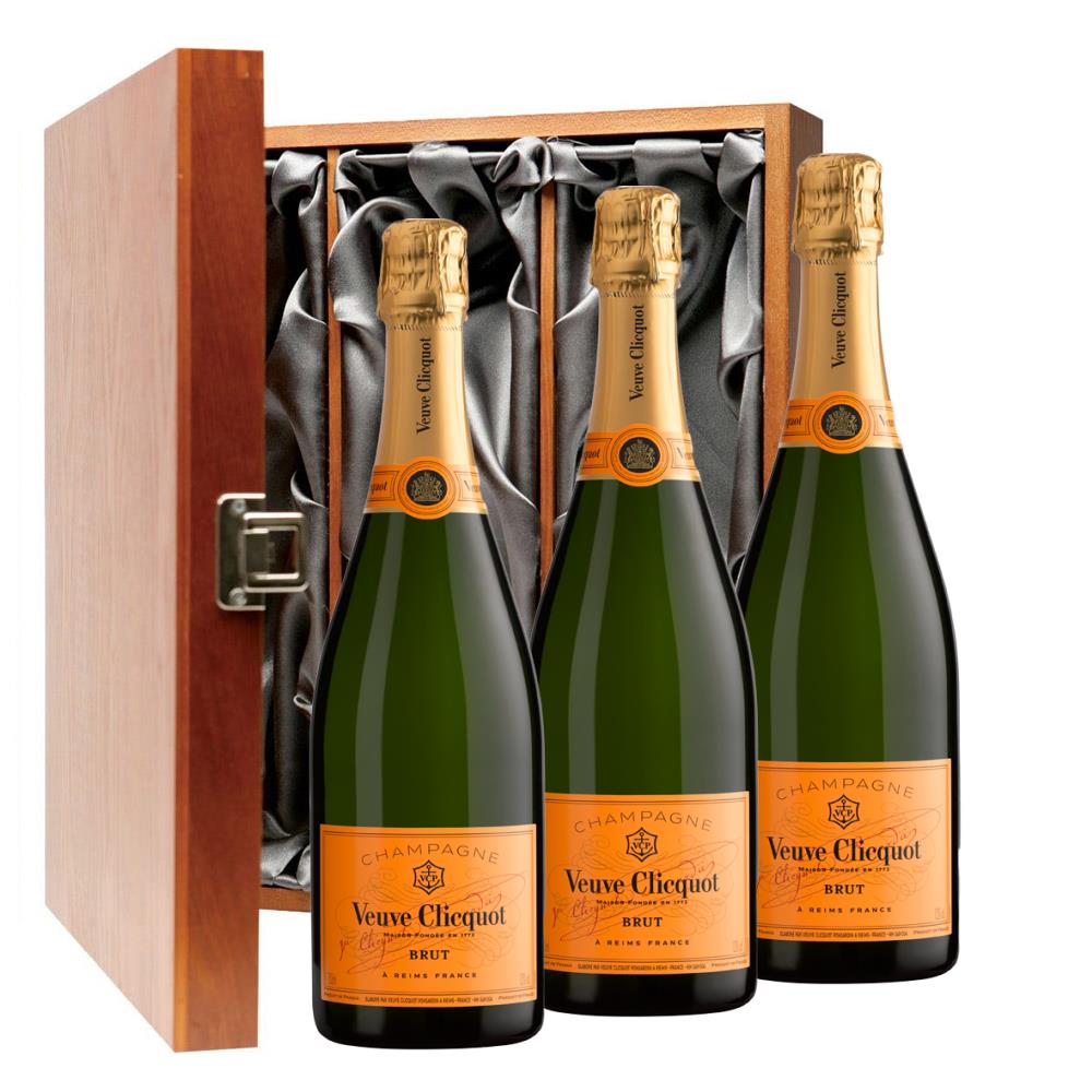 Veuve Clicquot Yellow Label Brut 75cl Three Bottle Luxury ...