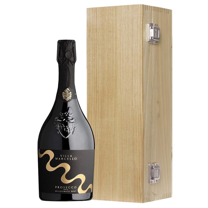 View Villa Marcello Prosecco Brut 75cl Oak Luxury Gift Boxed