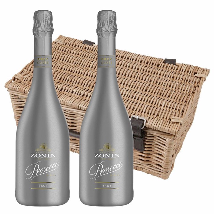 View Zonin Prosecco DOC Grey Cuvee Brut 75cl Twin Hamper (2x75cl)