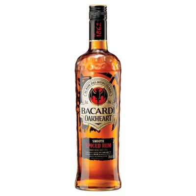Buy & Send Bacardi Oakheart Smooth & Spiced Drak Rum 70cl