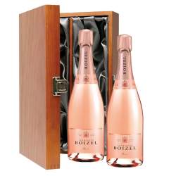 Buy & Send Boizel Rose  NV Champagne 75cl Twin Luxury Gift Boxed (2x75cl)