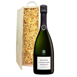 Buy & Send Bollinger Grande Annee Rose 2012 Champagne 75cl In Pine Gift Box