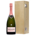 Buy & Send Bollinger Rose Champagne 75cl Oak Luxury Gift Boxed