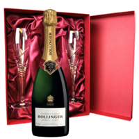 Buy & Send Bollinger Special Cuvee Brut 75cl And Royal Scot Glasses Burgundy Gift Box Set