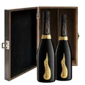 Buy & Send Bottega Vino dei Poeti Prosecco 75cl Twin Luxury Elm Wood Gift Box (2x75cl)