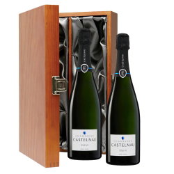 Buy & Send Castelnau Brut Reserve Champagne 75cl Twin Luxury Gift Boxed (2x75cl)
