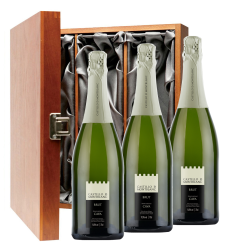 Buy & Send Castillo de Mont-Blanc Cava 75cl Three Bottle Luxury Gift Box