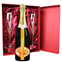 Buy & Send Chandon Garden Spritz Sparkling Wine 75cl And Royal Scot Glasses Burgundy Gift Box Set