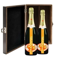 Buy & Send Chandon Garden Spritz Sparkling Wine 75cl Twin Luxury Elm Wood Gift Box (2x75cl)