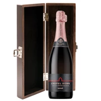 Buy & Send Chapel Down Rose English Sparkling Wine 75cl in Luxury Elm Wood  Gift Box