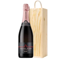 Buy & Send Chapel Down Rose English Sparkling Wine 75cl In Pine Gift Box