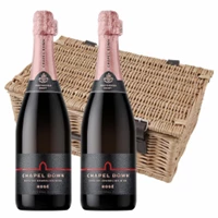 Buy & Send Chapel Down Rose English Sparkling Wine 75cl Twin Hamper (2x75cl)