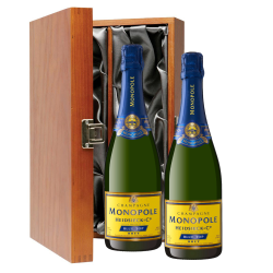 Buy & Send Heidsieck &amp;amp; Co Monopole Blue Top Brut Champagne 75cl Twin Luxury Gift Boxed (2x75cl)