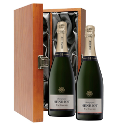 Buy & Send Henriot Brut Souverain Champagne 75cl Twin Luxury Gift Boxed (2x75cl)