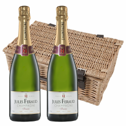 Buy & Send Jules Feraud Brut Champagne 75cl Twin Hamper (2x75cl)