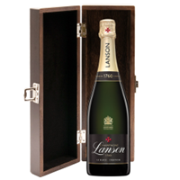Buy & Send Lanson Le Black Creation Brut Champagne 75cl in Luxury Elm Wood  Gift Box