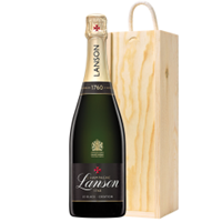 Buy & Send Lanson Le Black Creation Brut Champagne 75cl In Pine Gift Box