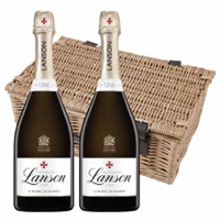 Buy & Send Lanson Le Blanc de Blancs Champagne 75cl Twin Hamper (2x75cl)