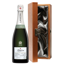 Buy & Send Lanson Le Green Label Organic Champagne 75cl in Luxury Gift Box