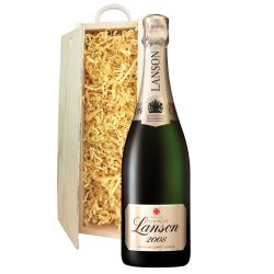 Buy & Send Lanson Le Vintage 2009 Champagne 75cl In Pine Gift Box