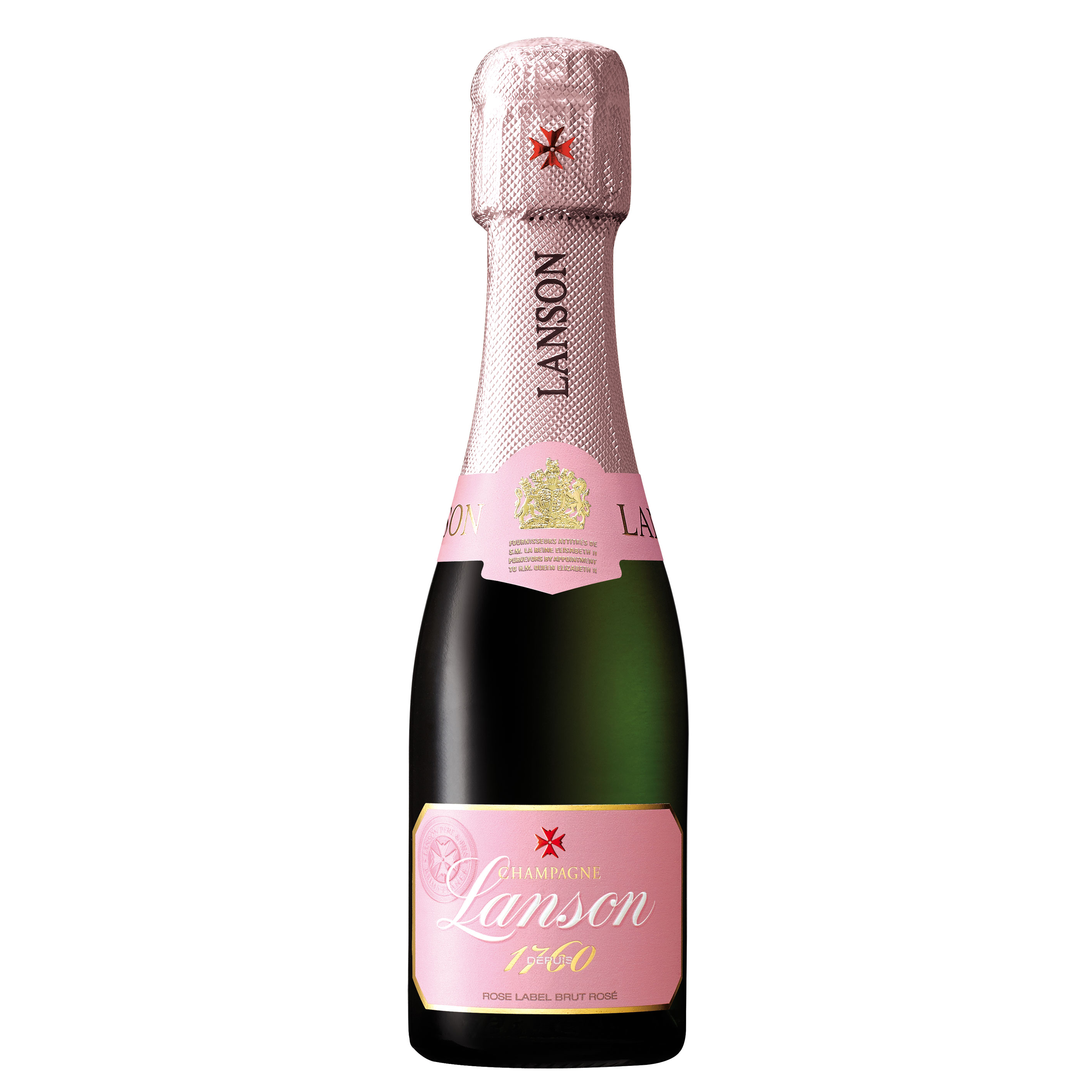 Buy & Send Mini Lanson Rose Champagne 20cl