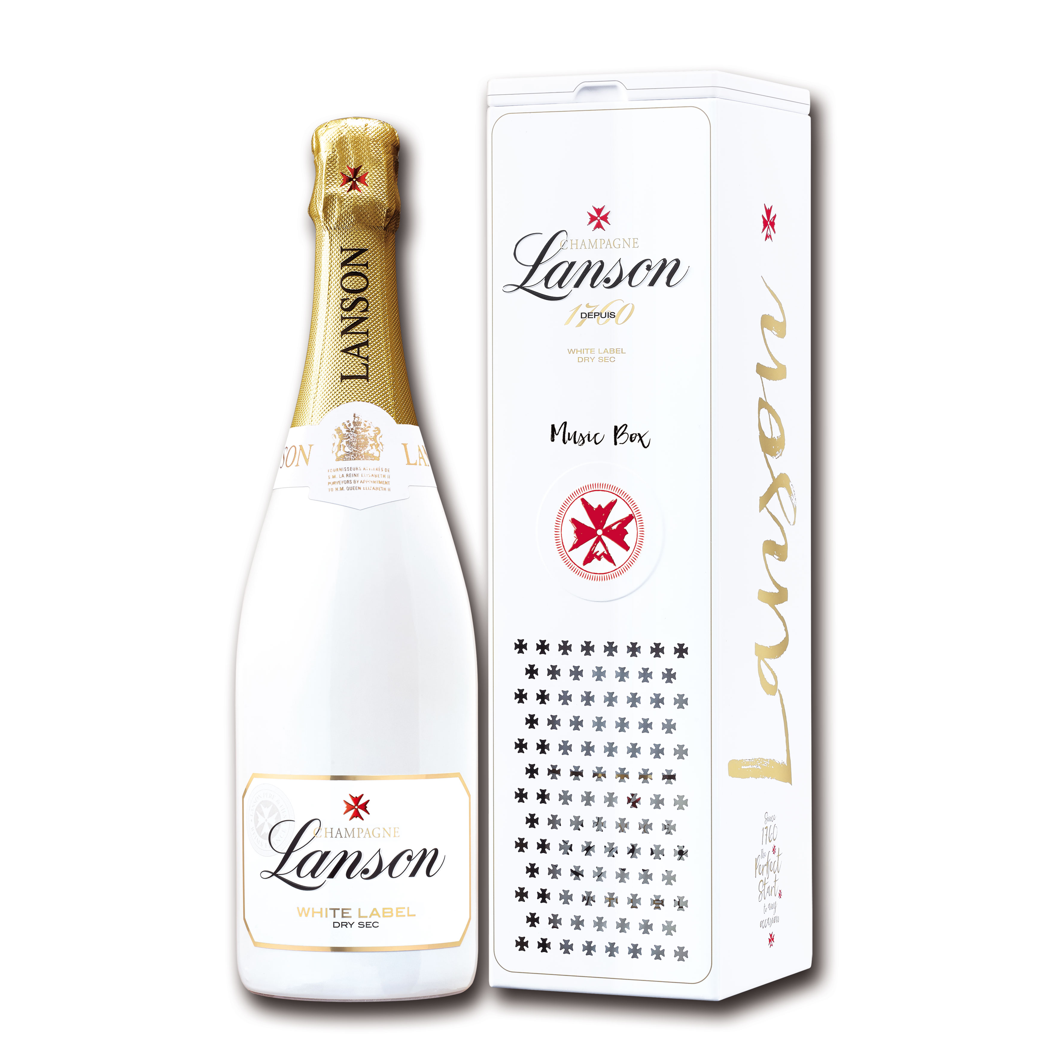 Buy & Send Lanson White Label Music Box Champagne Gift Pack