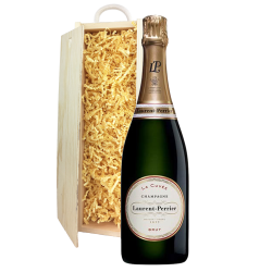 Buy & Send Laurent Perrier La Cuvee Champagne 75cl In Pine Gift Box