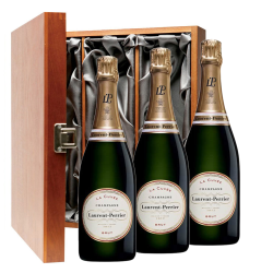 Buy & Send Laurent Perrier La Cuvee Champagne 75cl Three Bottle Luxury Gift Box