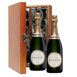 Buy & Send Laurent Perrier La Cuvee Champagne 75cl Twin Luxury Gift Boxed (2x75cl)