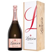 Buy & Send Lanson Le Rose Creation Champagne Magnum (1.5 litre)-Wooden Boxed