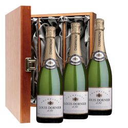 Buy & Send Louis Dornier and Fils Brut Champagne 75cl Three Bottle Luxury Gift Box