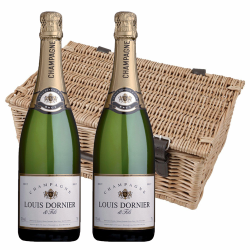 Buy & Send Louis Dornier and Fils Brut Champagne 75cl Twin Hamper (2x75cl)