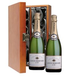 Buy & Send Louis Dornier and Fils Brut Champagne 75cl Twin Luxury Gift Boxed (2x75cl)