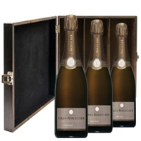 Buy & Send Louis Roederer Brut Vintage 2015 Champagne 75cl Three Bottle Luxury Elm Wood Gift Box