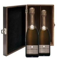 Buy & Send Louis Roederer Brut Vintage 2015 Champagne 75cl Twin Luxury Elm Wood Gift Box (2x75cl)