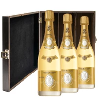 Buy & Send Louis Roederer Cristal 2015 Brut Champagne 75cl Three Bottle Luxury Elm Wood Gift Box