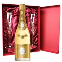 Buy & Send Louis Roederer Cristal 2016 Brut Champagne 75cl And Royal Scot Glasses Burgundy Gift Box Set