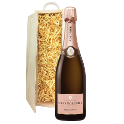 Buy & Send Louis Roederer Vintage Rose 2015 Champagne 75cl In Pine Gift Box