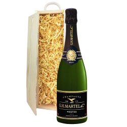 Buy & Send Martel Prestige Brut Champagne 75cl In Pine Gift Box
