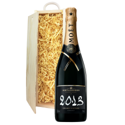 Buy & Send Moet And Chandon Brut Vintage 2013 Champagne 75cl In Pine Gift Box