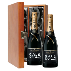 Buy & Send Moet And Chandon Brut Vintage 2013 Champagne 75cl Twin Luxury Gift Boxed (2x75cl)