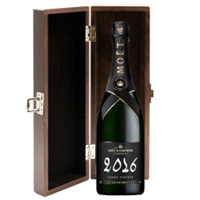 Buy & Send Moet And Chandon Grand Vintage 2016 Extra Brut Champagne 75cl in Luxury Elm Wood  Gift Box
