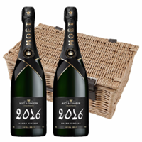 Buy & Send Moet And Chandon Grand Vintage 2016 Extra Brut Champagne 75cl Twin Hamper (2x75cl)