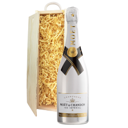Buy & Send Moet and Chandon Ice White Imperial 75cl In Pine Gift Box